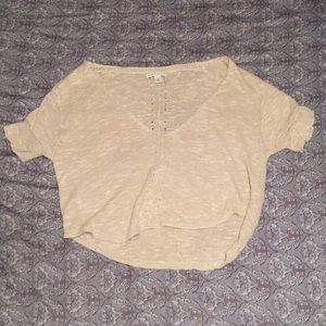 Banana Republic knitted cropped blouse